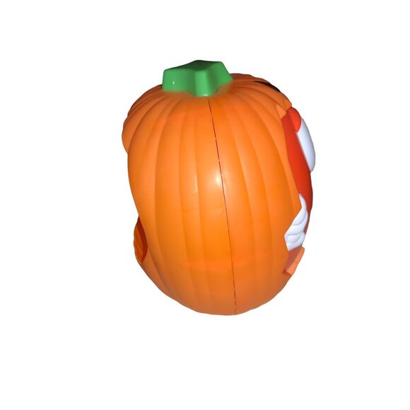 Halloween M & M Plastic Pumpkin Candy Dish Bucket Decor - Picture 8 of 9